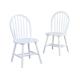 Autumn Lane Windsor Solid Wood Dining Chairs, Set of 2