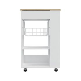 Kitchen Cart Sonex, Kitchen, White / Light Oak